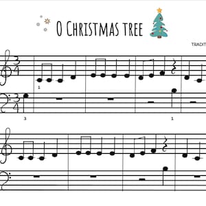 O Christmas Tree - Piano Christmas sheet music for beginners