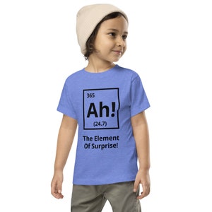 周期表 サプライズ要素 幼児用半袖Tシャツ