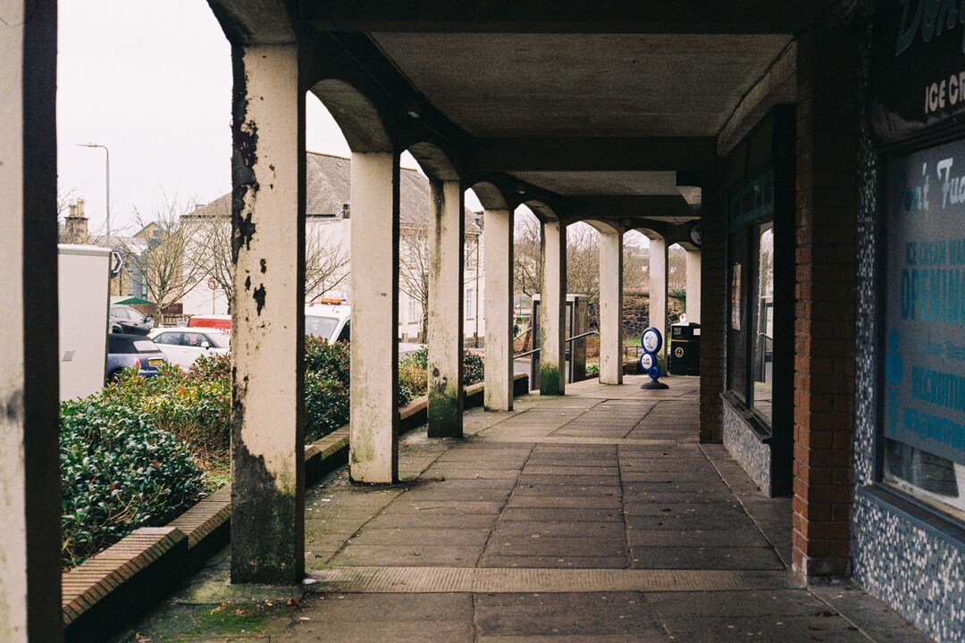 Glasgow Street Photography Scotland Funky Wall Decor 35mm Photography Canvas Paper Print A3&A4