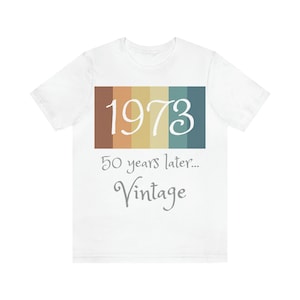 Camiseta vintage de 50 años de 1973