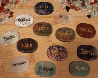 Worry Stones with Words of Affirmation