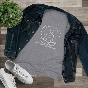 Go Sage Yourself Yoga T-Shirt | Funny Spiritual Tee | Sage Cleansing Shirt | Mindfulness And Meditation Apparel | Yoga Gift for Women