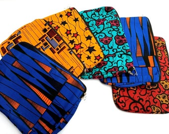 African Print Fabric Laptop sleeve pouch ankara bags (12, 13, 15 Inch Sizes)