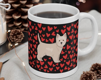 Westie Dog Love West Highland Terrier Ceramic Mug, 11oz