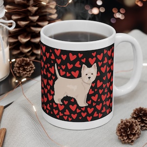 Westie Dog Love West Highland Terrier Ceramic Mug, 11oz