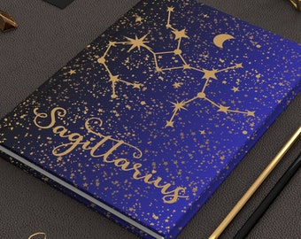Sagittarius Constellation Zodiac Astrology Hardcover Journal Matte