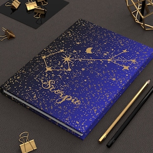 Scorpio Constellation Zodiac Hardcover Journal Matte