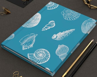 Seashells Hardcover Journal Lined Matte