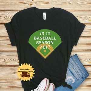 Express Delivery Is it Baseball Season Yet? Pitchers and Catchers I Love Baseball Unisex Jersey Short Sleeve Tee