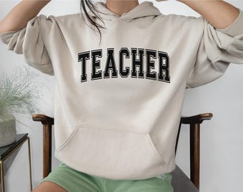 Teacher Varsity SVG: Blessed Design, Sweater Cut File (Digital Download)