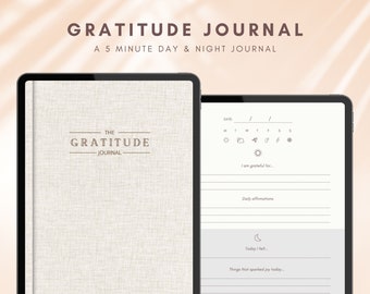 Diario de gratitud digital: Reflexión diaria de 5 minutos (PDF)