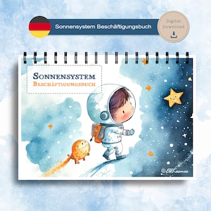 Solar System Activity Book Universe Busy Book in German