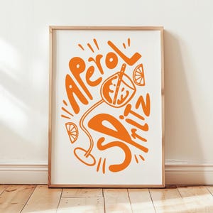 Aperol spritz print, Cocktail Digital Print, Aperol spritz gifts, Aperol cocktail, Italian spritz, Spritz drink Bar Cart Art PRINTABLE