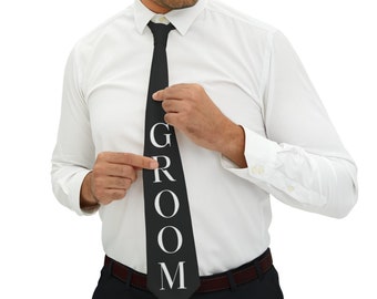 Wedding groom Necktie wedding party gift wedding favors wedding ideas groomsman best man tie wedding tie bachelor party black tie