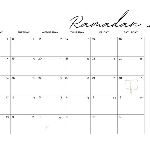 Calendario Ramadan 2024