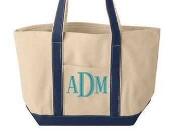 Personalisierte Tragetasche mit besticktem Monogramm