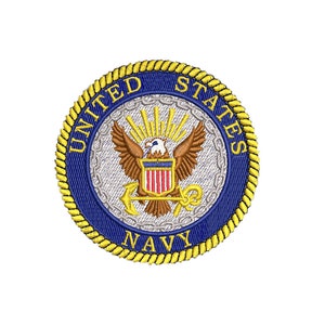 Embroidered US Navy Logo on Gildan Polo custom United States Navy logo gift for dad mens polo with embroidered logo US navy gift for him