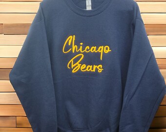 Custom Team Name Sweatshirt, Puff Embroidered School Spirit Gift