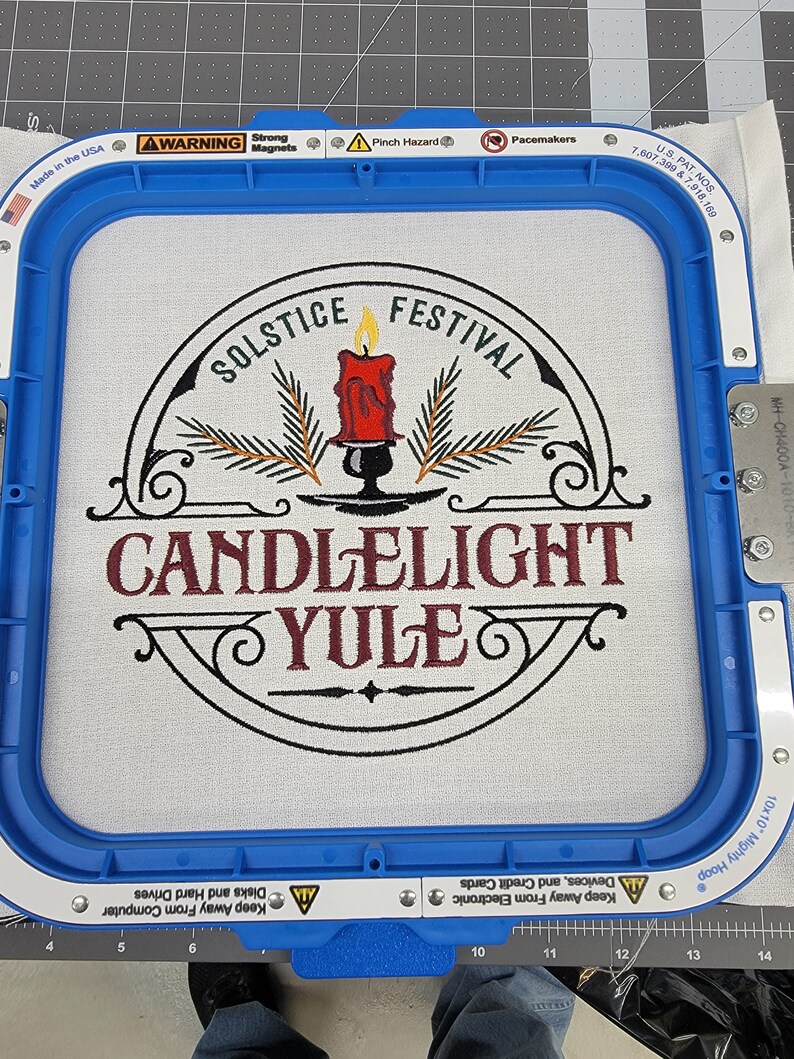 Sample Stitch out of Christmas Yule Design