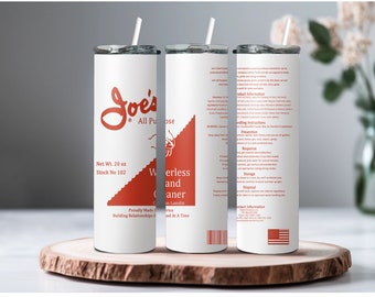 Joe's Hand Cleaner Tumbler: 20 oz Stainless Steel, Mechanic Gift
