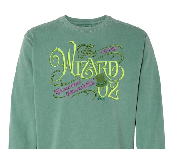 Wizard of Oz Embroidered Sweatshirt - Comfort Colors - Etsy