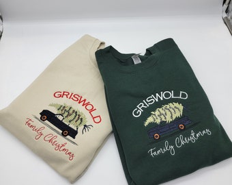 Griswold Family Christmas Embroidered Sweatshirt,Griswold Family Christmas Sweatshirt,Fall Sweatshirt,Cute Griswold Family XMAS Sweatshirt