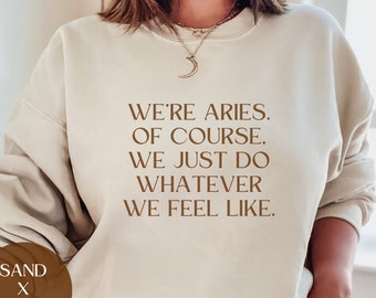 Sweat-shirt zodiaque bélier Sweat-shirt astrologie anniversaire zodiaque astrologie ras du cou cadeau zodiaque cadeau poissons cadeau avril cadeau mars cadeau pull tendance