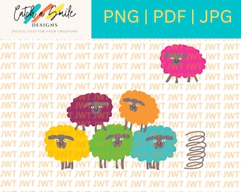 Funny Sheep PNG for Tee Shirts - Funny Sheep Printable Sign - Direct to Garment Sheep Design – Sheep Clip Art – Farm Animal Clip Art