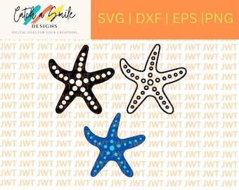 Starfish SVG for Cricut or Silhouette - Easy to Use Starfish Design for DIY