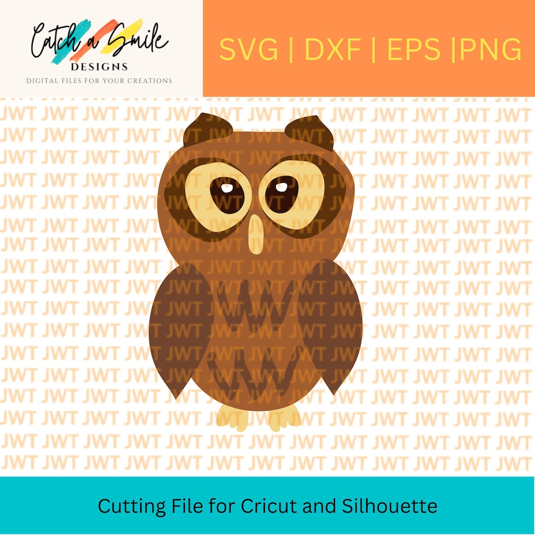 Cute Owl SVG Cut File for Cricut, Silhouette, and Other Cutting ...