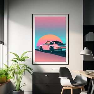 Classic Porsche 911 Minimalist Poster