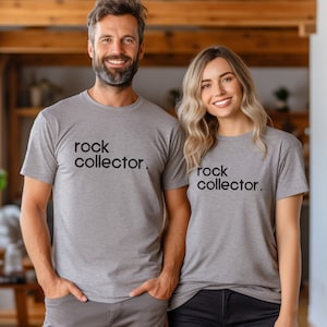 Rock Collector Shirt Short Sleeve Tee Unisex Rockhound T Shirt Men&#39;s Geologist Tee Women&#39;s Rock Collection Shirt Gift for Rock Lover