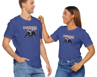 Durham NC Bull City-shirt Durham-T-shirt met stier Durham NC-T-shirt uniseks cadeau voor Durham NC-bezoeker Durham Bull T-shirt Bull City Durham-T-shirt