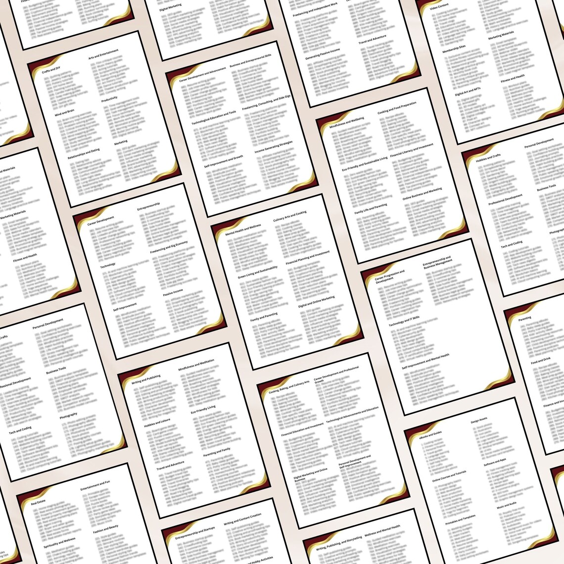 1000 Digital Product Ideas for Passive Income Make Money Online, PLR ...