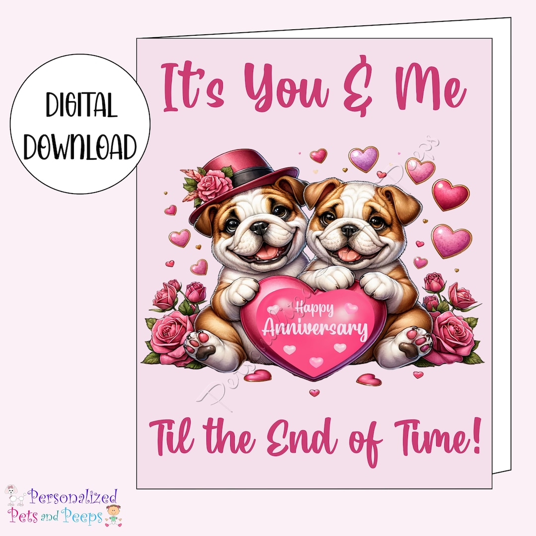 Anniversary Dogs Greeting Card - Apple & Clover - Daisy Chain Gift Company - View #7