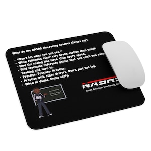 NASRS Sim Racing Tips Mousepad