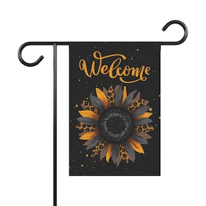 Sunflower Flag // Custom Garden Flag // Sunflower Yard Art