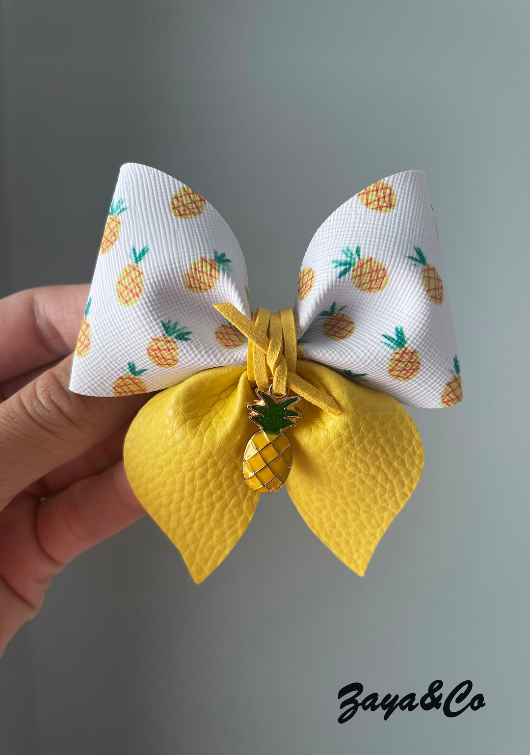 3.8 Pineapple Hair Clip Handmade Hair Clip for Girls Etsy