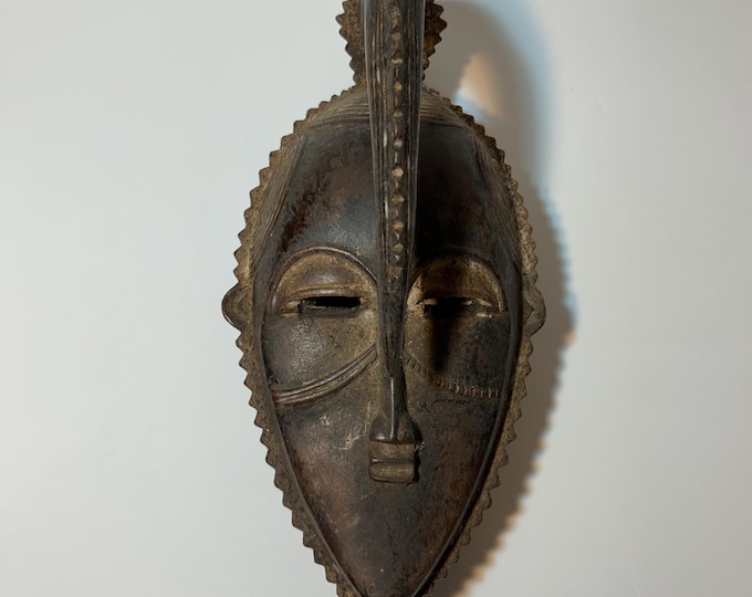 Beautiful Rare Baoulé mask, African Art, African Wall Decor, Home Decor, Gift