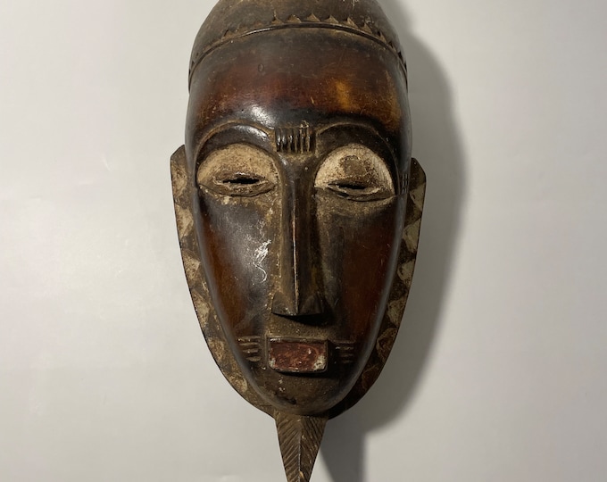 Turtle Baoulé mask, African Art, African Wall Decor