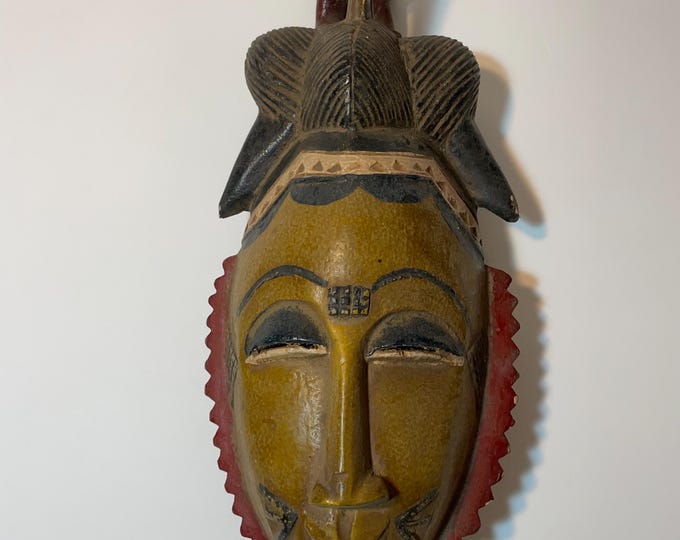 Baoulé harvest mask, African Art, African Wall Decor, Home Decor, Bird mask, Ivory Coast