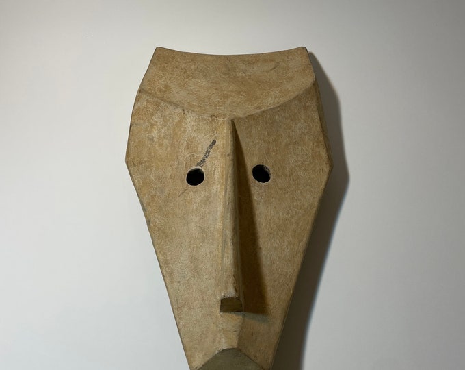 Handmade Female Lega Mask - Unique African Tribal Art, African Art, Gift, Minimalist