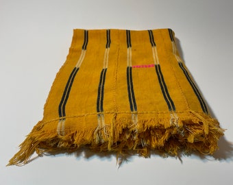 Wunderschönes handgefärbtes Boundoukou-Tuch, authentisches afrikanisches Tuch, afrikanisches Textil, Dekor, Stammesstoff, Wohndekoration.