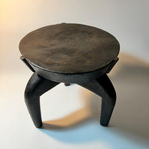 Vintage Makondé Stool, Wooden African Stool,Side Stool, Vintage Bench, African chair, Home Decor