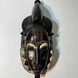 Gorgeous Vintage Baoulé mask, African Art, African Wall Decor, Home Decor, Gift