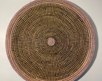 Natural Handmade African basket, Wall Basket, Wall Decor, Wall Hanging Decor, Boho Wall Art