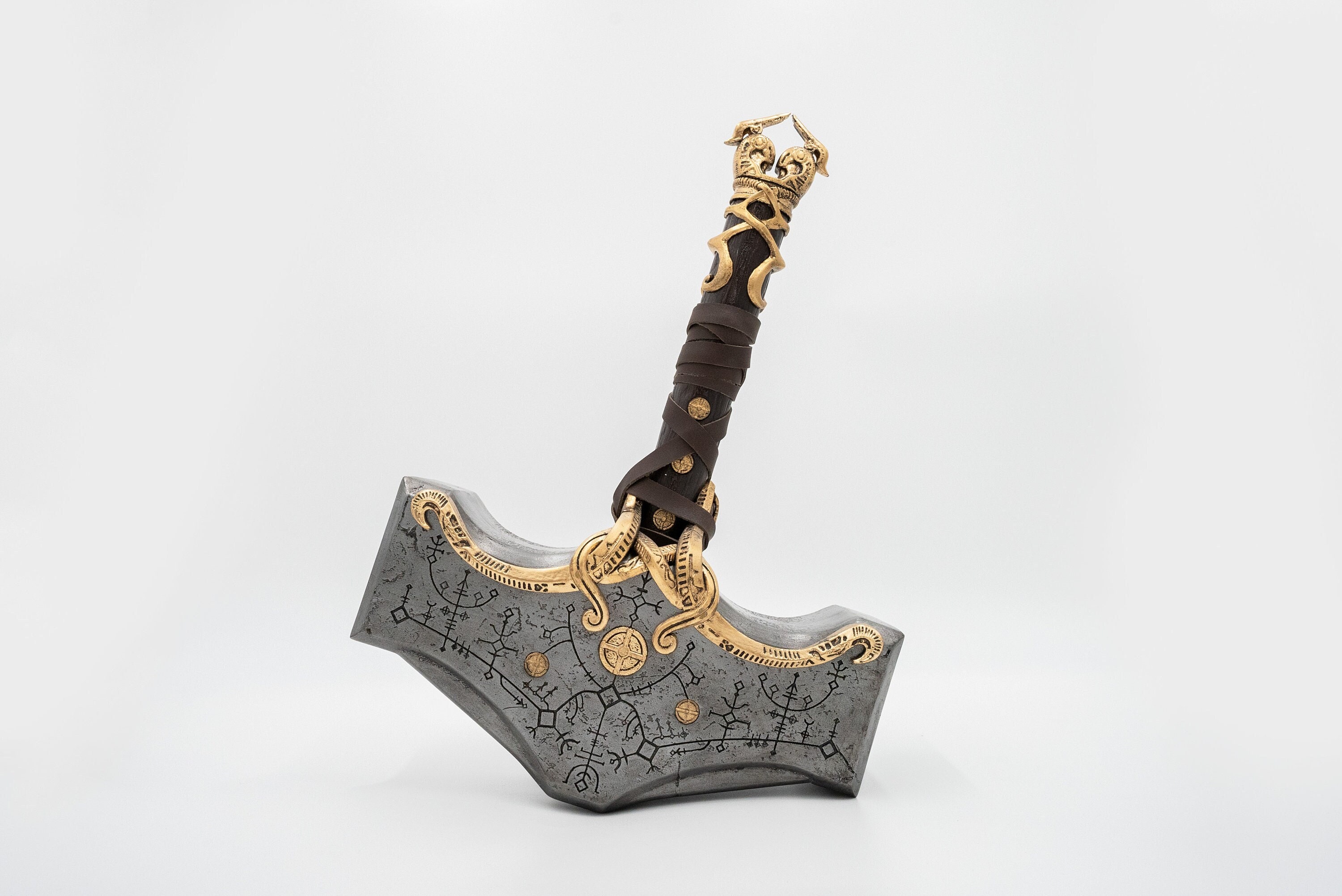 God of War: Ragnarok Thor's Hammer 1:1 Replica Game Cosplay Prop