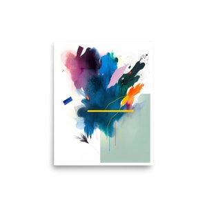 Abstract Wall Art Painting | Colorful Wall Art | Vibrant Wall Decor | Modern Wall Art | Colorful Happy Contemporary Abstract Wall Art