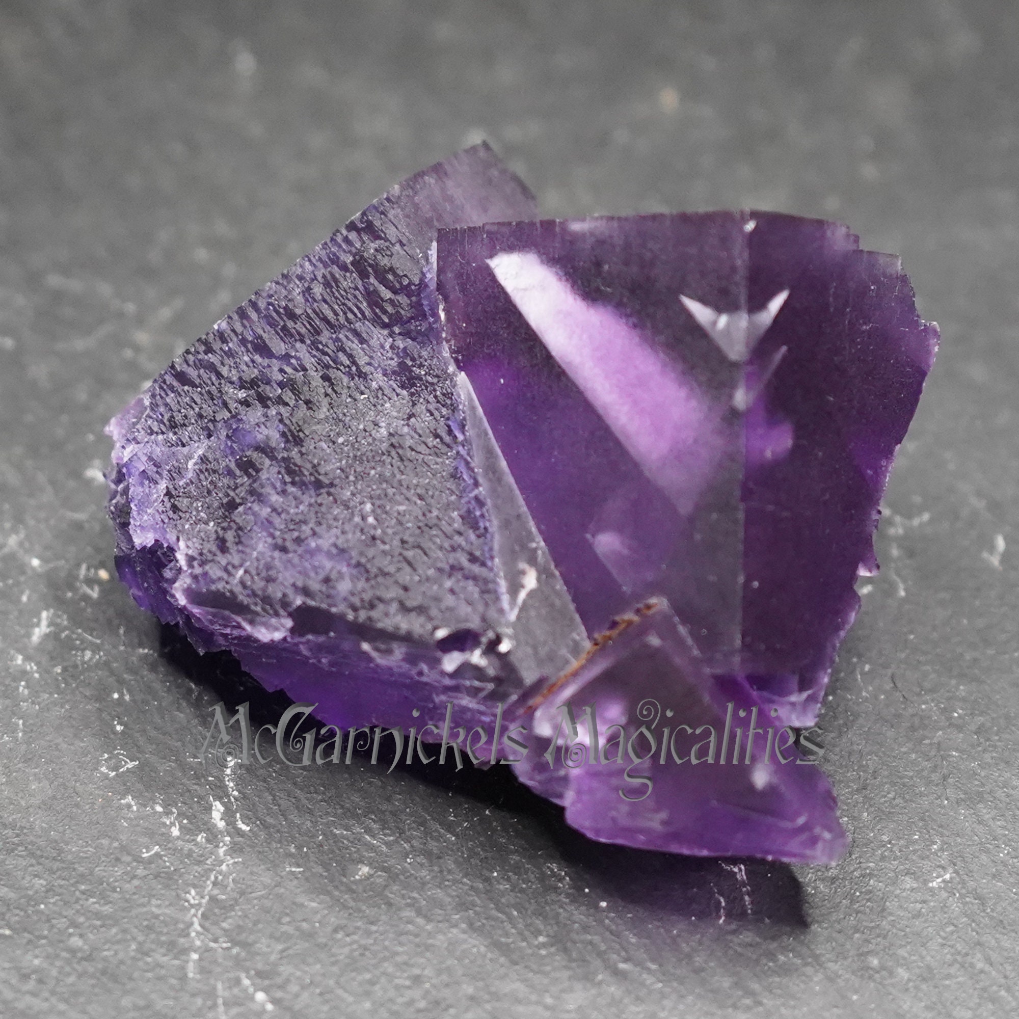 Cave in Rock Fluorite 239 Grams, Stepped Growth, Hardin County Illinois