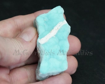 Natural Larimar Raw Uncut Unpolished Specimen AAAA+ Perfect Sky Blue Coloring Translucent from Dominican Republic